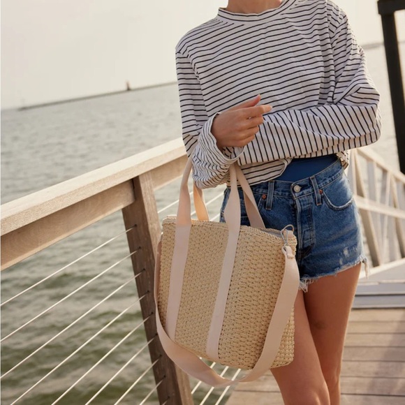 Hat Attack Modern Straw Cooler Tote - Natural - Picture 4 of 6